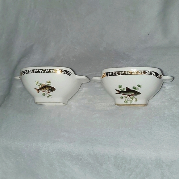 Longchamp Set of Two Rare Vintage Fish Design Bowls - Picture 16 of 16